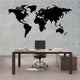 Metal World Map Continents Metal Wall Art Home Office