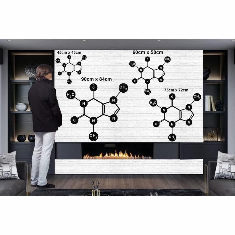 Resolution 794 Caffeine Molecule Wall Art