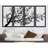 Tree of Life 4 Panels Metal Tree Wall Art Tree Sign Metal