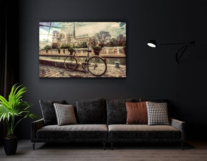 Bicycle Glass Wall Art