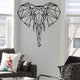 Metal Wall Art Geometric Metal Elephant Head Decor Home