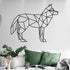 Metal Wall Art Geometric Fox Metal Fox Wall Decor Home