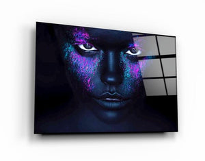 Neon Freckles Glass Wall Art