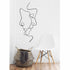 Line Wall Art 2 Faces Metal Wall Art Minimalist Art
