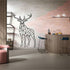 Metal Wall Decor Geometric Deer Wall Art Deer with Antlers