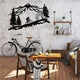 Metal Wall Decor Metal Biker Wall Art Mountain Tree and