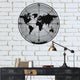 Metal World Map Wall Art World Map Continents Metal Wall