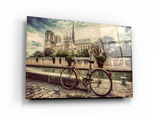 Bicycle Glass Wall Art