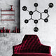 Metal Wall Decor Caffeine Molecule Metal Wall Art Chemistry