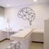 Metal Wall Art Geometric Brain Decor Minimalist Art