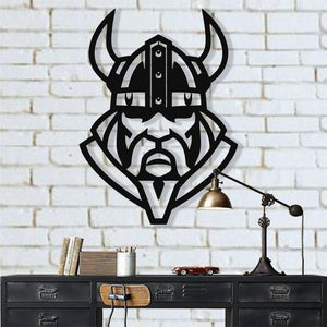 Metal Wall Art Viking Warrior Decor Metal Viking Decor