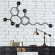 Metal Wall Decor, THC Molecule, Metal Wall Art, Biology Chemistry Art, THC Symbol, Chemical Wall Decor, THC Sign