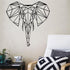 Metal Wall Art Geometric Metal Elephant Head Decor Home