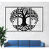 Tree of Life 3 Panels Metal Tree Wall Art Tree Sign Metal
