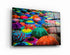 Colorful Umbrellas Glass Wall Art