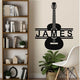 Metal Wall Art Personalized Guitar Decor Musician Gifts
