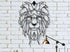 Metal Wall Decor Geometric Metal Lion Head Animal Art Wall