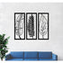 Metal Wall Art Metal Leaves Art Decor 3 Panels Wall