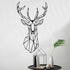 Metal Wall Decor Deer Wall Art Geometric Deer Head with