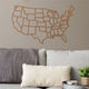 Metal World Map Wall Art States of America Map Metal USA